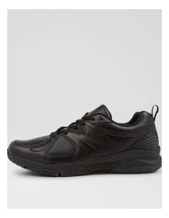 Tempo Senior D Nm Black Leather Sneakers