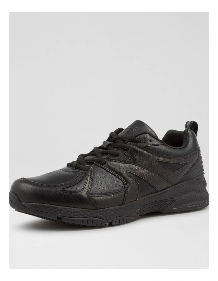 Tempo Senior D Nm Black Leather Sneakers image 2