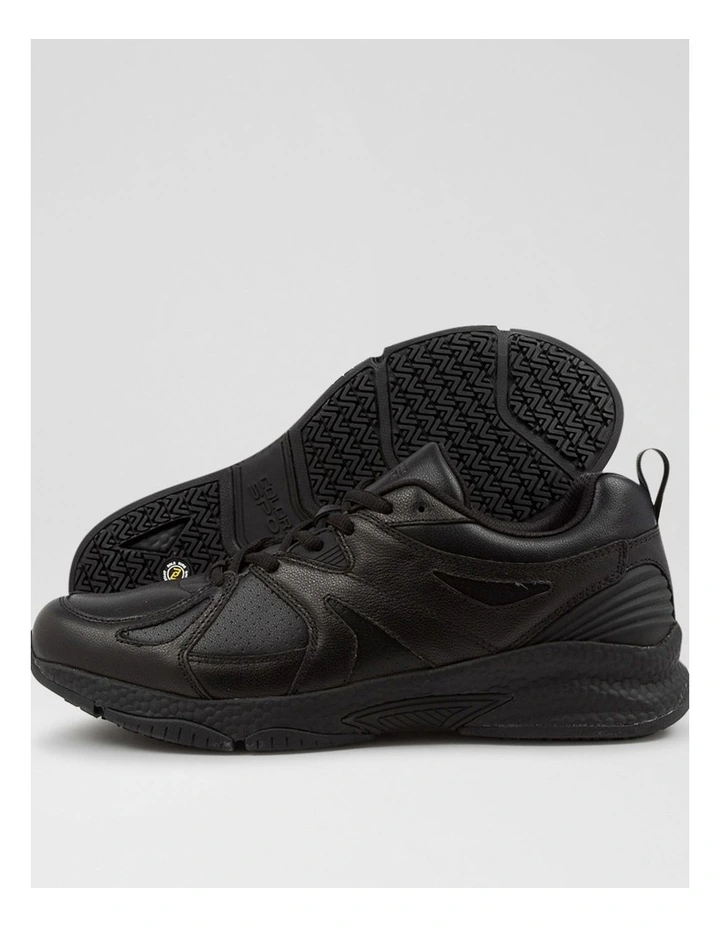 Tempo Senior D Nm Black Leather Sneakers image 3