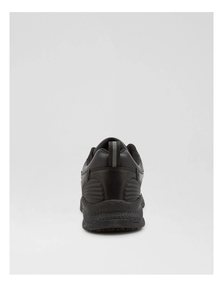 Tempo Senior D Nm Black Leather Sneakers image 4