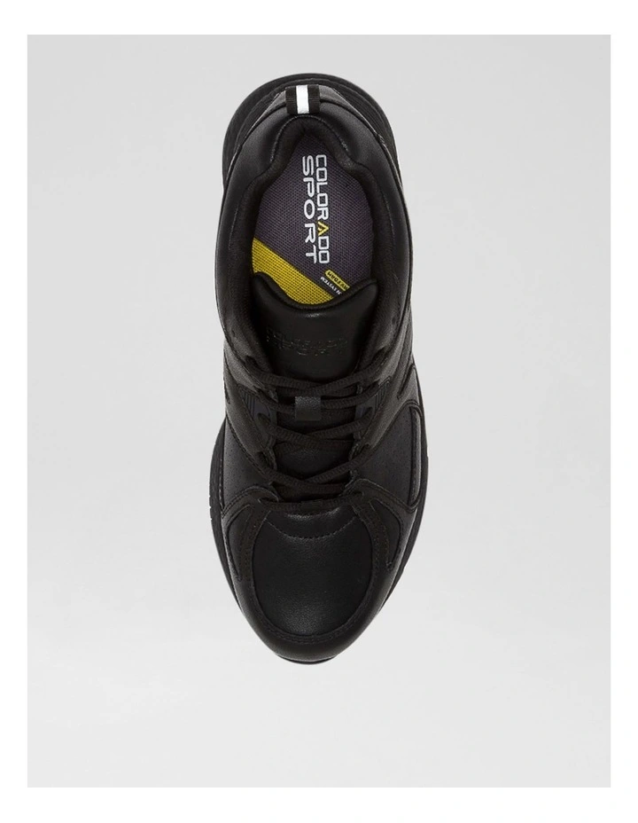 Tempo Senior D Nm Black Leather Sneakers image 5