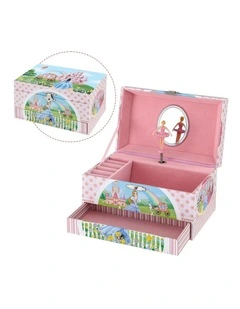 Kids Jewellery Box Organiser for Girls Kids Music Box with Drawer