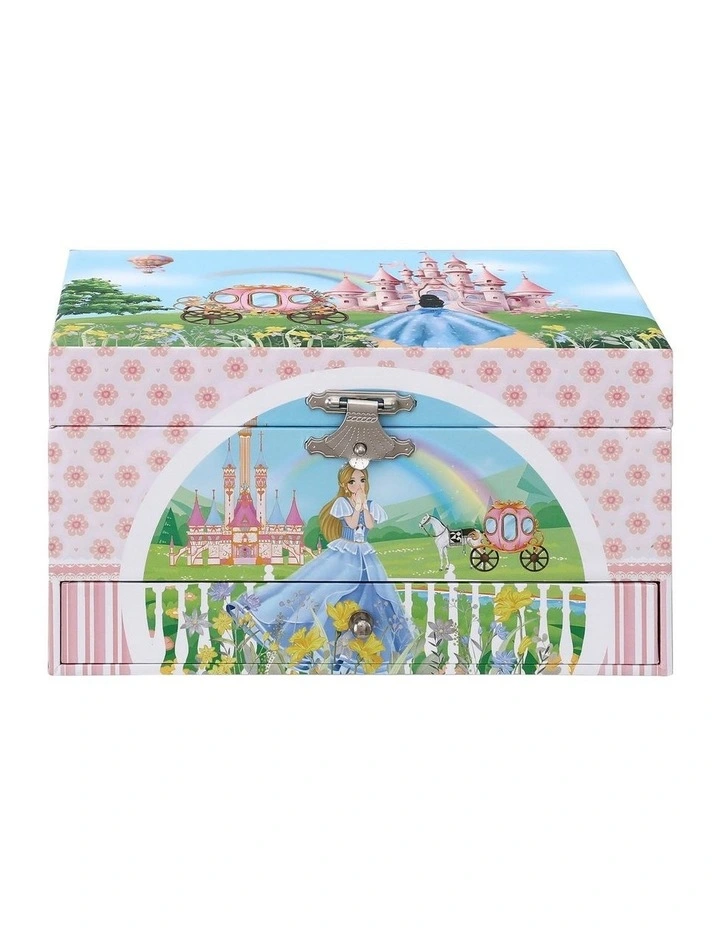 Kids Jewellery Box Organiser for Girls Kids Music Box with Drawer image 3
