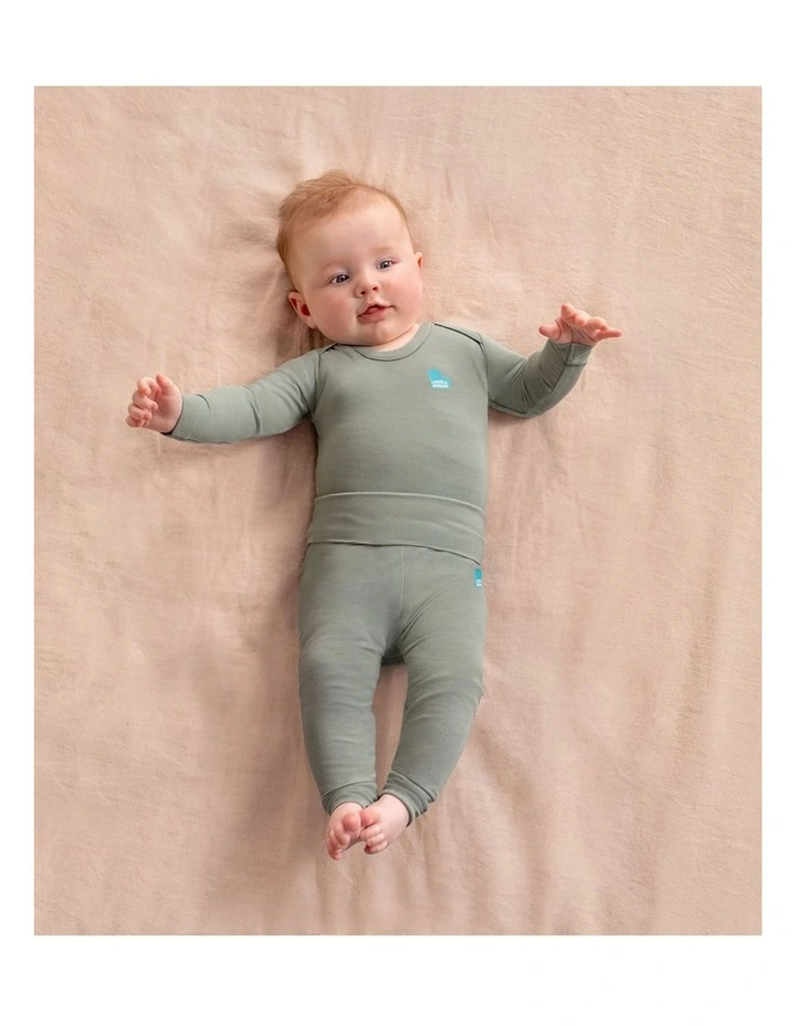 Leggings Viscose from Bamboo Deep Olive image 3
