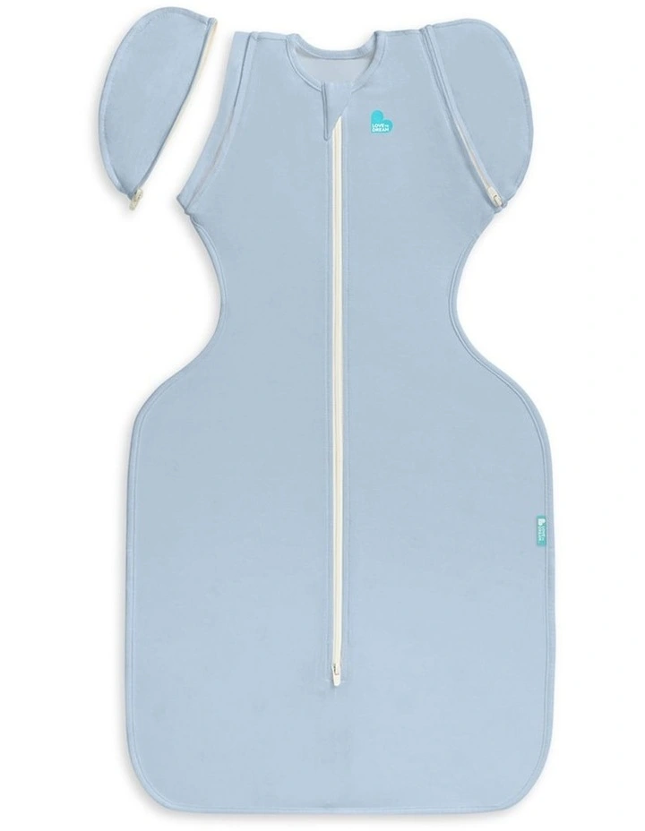 Love to Dream Swaddle Up 2-in-1 Transition Bag 0.2 TOG Viscose from Bamboo Mist Blue image 1