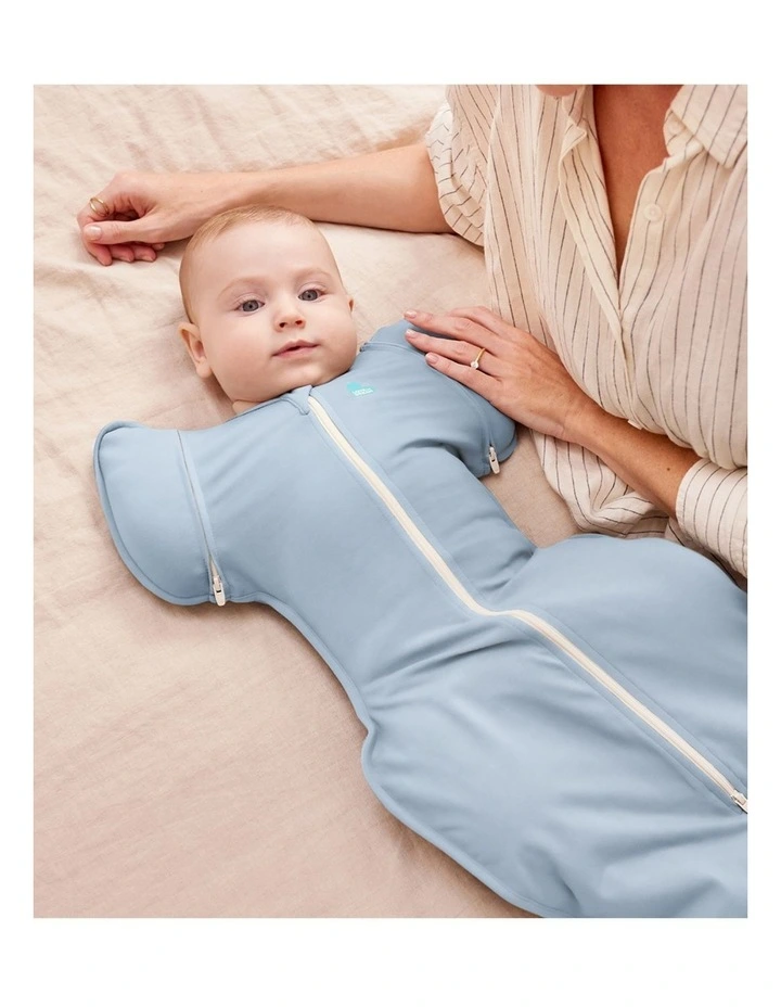 Love to Dream Swaddle Up 2-in-1 Transition Bag 0.2 TOG Viscose from Bamboo Mist Blue image 2