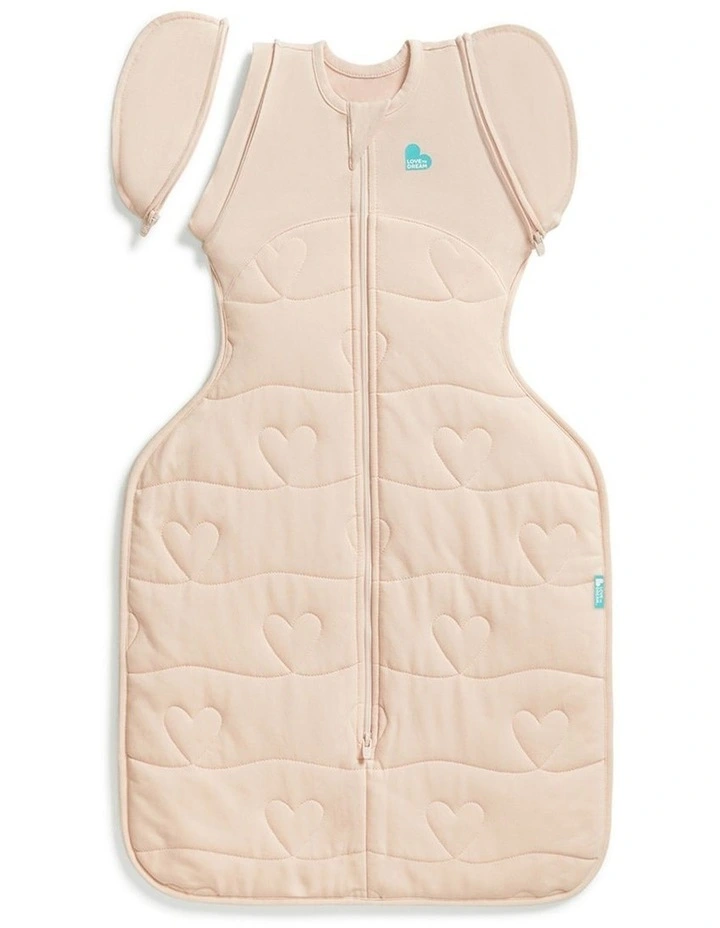 Love to Dream Swaddle Up 2-in-1 Transition Bag 3.5 TOG Quilted Cotton Heart Quilting Blush image 1