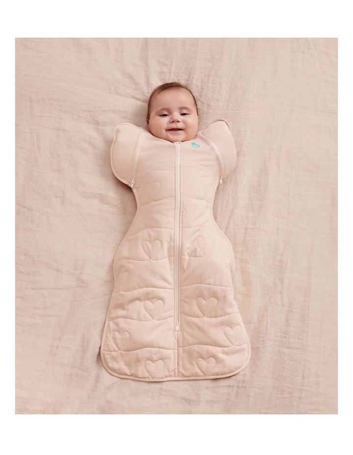 Love to Dream Swaddle Up 2-in-1 Transition Bag 3.5 TOG Quilted Cotton Heart Quilting Blush image 2