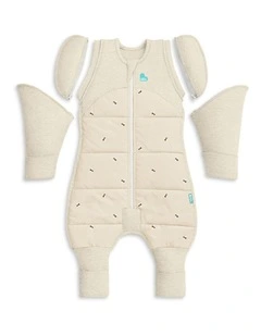 Love to Dream Swaddle Up 2-in-1 Transition Suit 2.5 TOG Quilted Cotton Bees Oatmeal