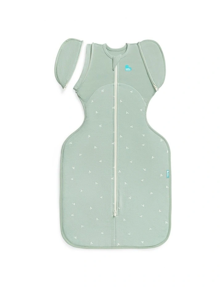 Love to Dream Swaddle Up 2-in-1 Transition Bag 1.5 TOG Cotton Fleece Twigs Olive image 1