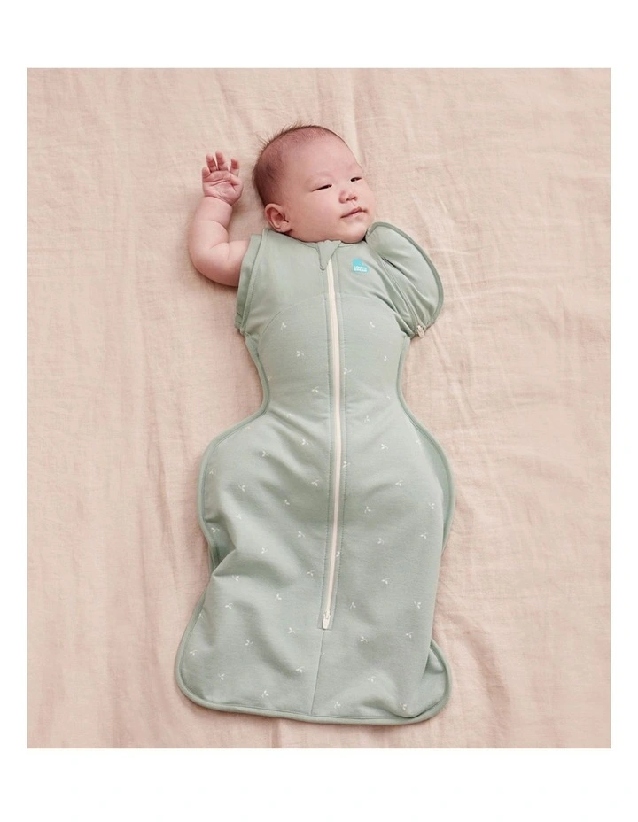 Love to Dream Swaddle Up 2-in-1 Transition Bag 1.5 TOG Cotton Fleece Twigs Olive image 2