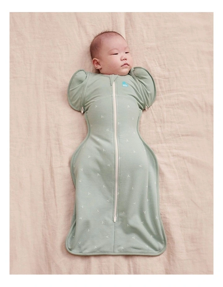 Love to Dream Swaddle Up 2-in-1 Transition Bag 1.5 TOG Cotton Fleece Twigs Olive image 3
