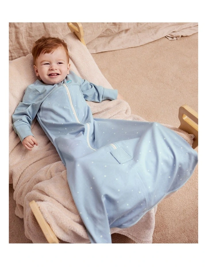 Love to Dream Sleep Bag Long Sleeve 1.0 TOG Original Cotton Twinkle Powder Blue image 2