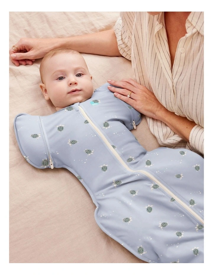 Love to Dream Swaddle Up 2-in-1 Transition Bag 1.0 TOG Original Cotton Turtally Mist Blue image 3