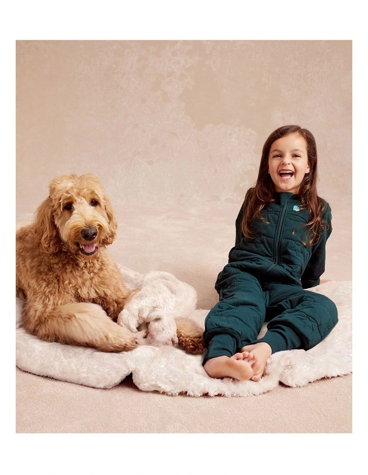 Love to Dream Sleep Suit Long Sleeve 3.5 TOG Quilted Cotton Star Quilting Forest image 2