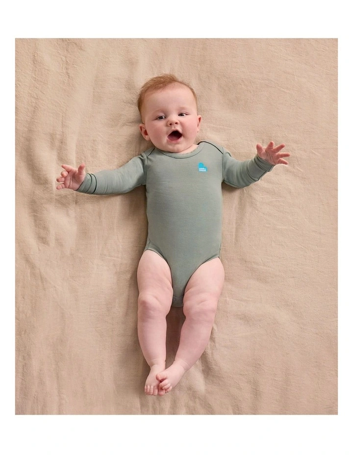 Bodysuit Long Sleeve Viscose from Bamboo Deep Olive image 6
