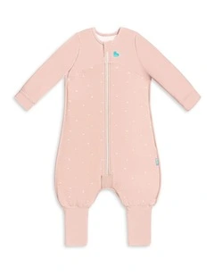 Sleep Suit Long Sleeve 1.5 TOG Cotton Fleece Twigs Blush