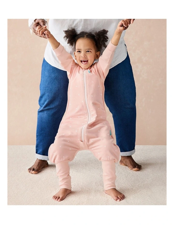 Sleep Suit Long Sleeve 1.5 TOG Cotton Fleece Twigs Blush image 3