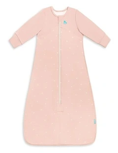 Sleep Bag Long Sleeve 1.5 TOG Cotton Fleece Twigs Blush