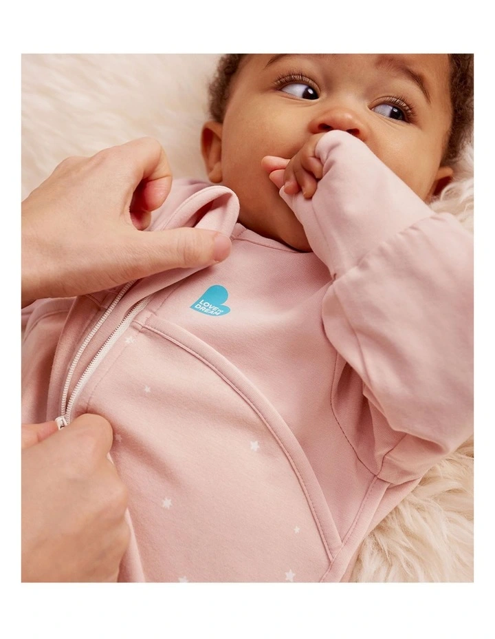 Sleep Bag Long Sleeve 1.0 TOG Original Cotton Twinkle Powder Pink image 3