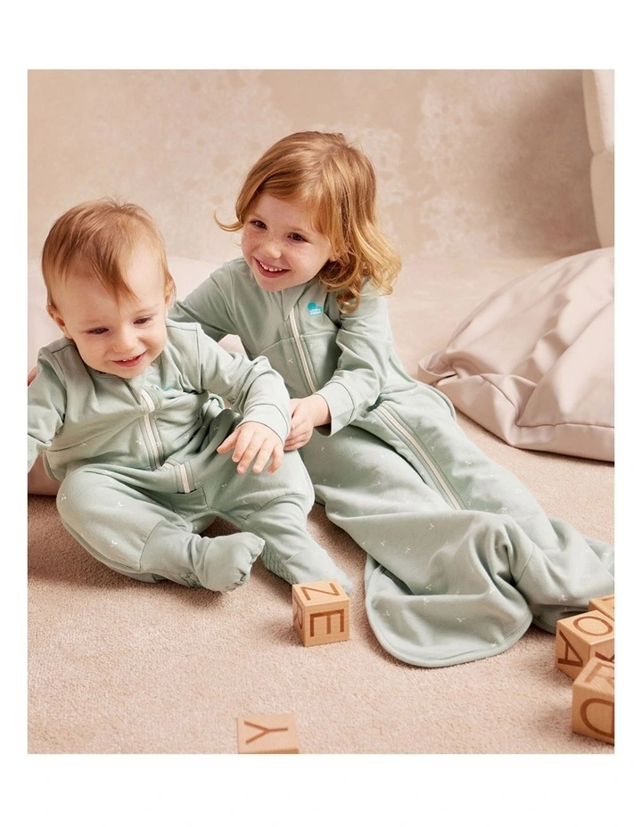 Sleep Bag Long Sleeve 1.5 TOG Cotton Fleece Twigs Olive image 3
