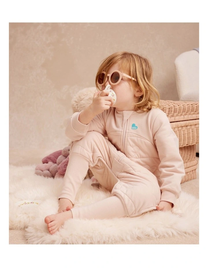 Sleep Suit Long Sleeve 3.5 TOG Quilted Cotton Heart Quilting Blush image 3