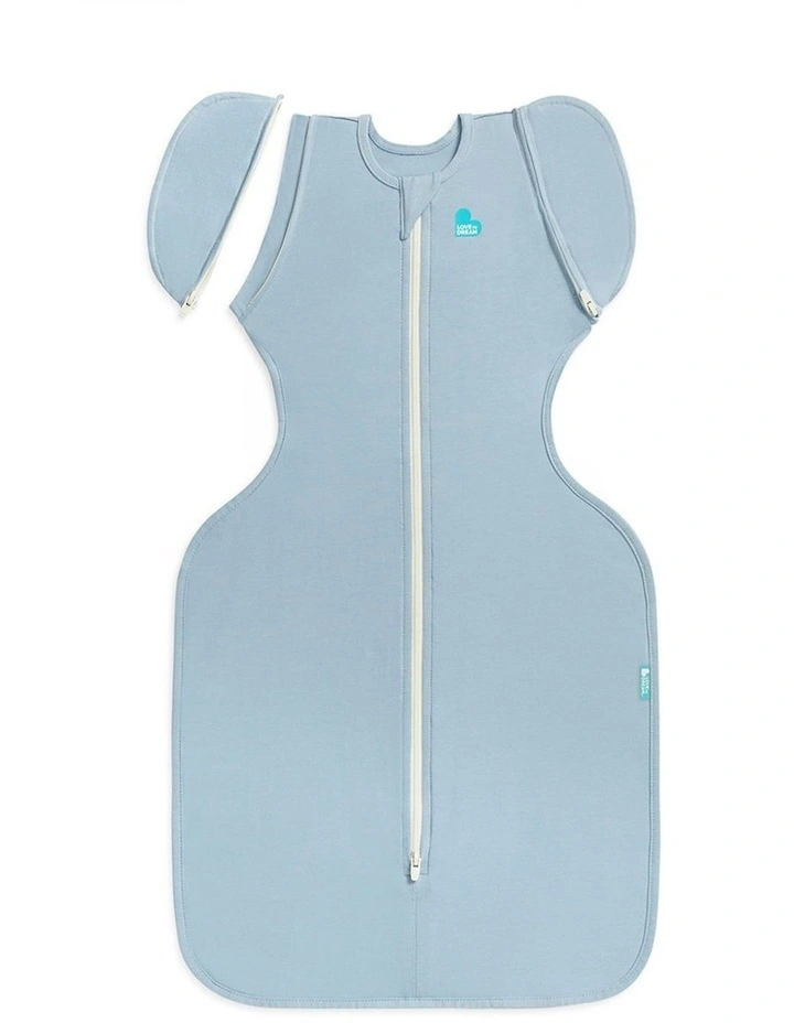 Swaddle Up 2-in-1 Transition Bag 0.2 TOG Cotton Soft Blue image 1