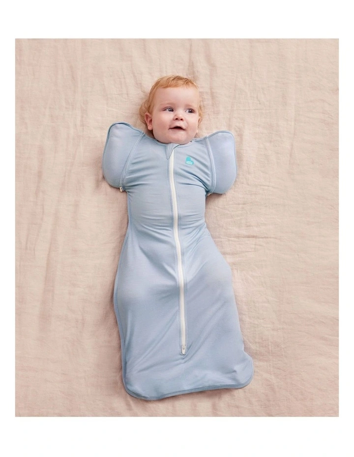 Swaddle Up 2-in-1 Transition Bag 0.2 TOG Cotton Soft Blue image 2