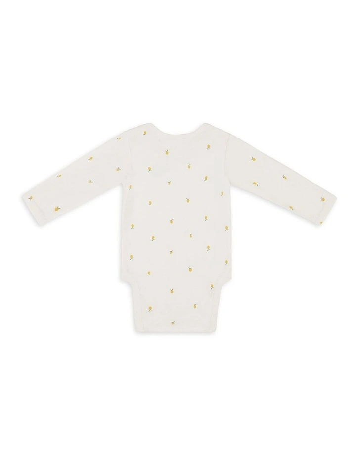 Bodysuit Long Sleeve Viscose from Bamboo Lemons Cream image 2