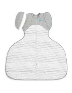 Swaddle Up 2-in-1 Transition Bag Hip Harness 2.5 TOG Quilted Cotton Dreamer White