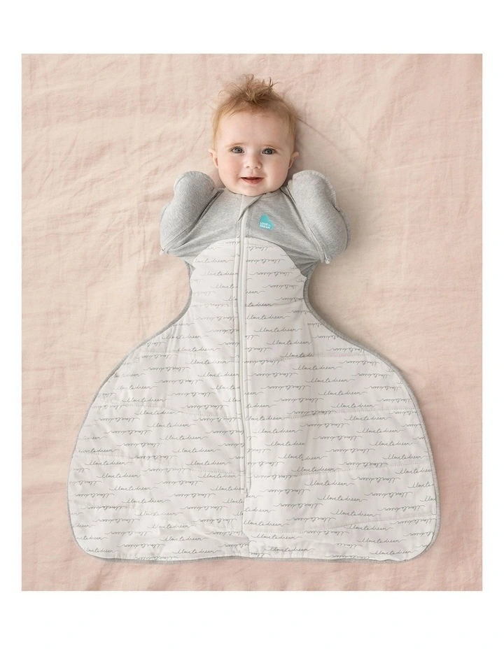 Swaddle Up 2-in-1 Transition Bag Hip Harness 2.5 TOG Quilted Cotton Dreamer White image 2