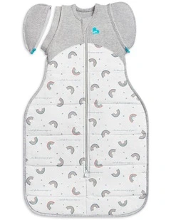 Swaddle Up 2-in-1 Transition Bag 2.5 TOG Quilted Cotton Rainbow White