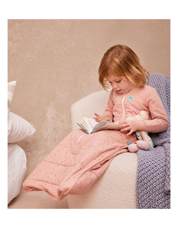 Sleep Bag Long Sleeve 2.5 TOG Quilted Cotton Pebbles Rose image 2