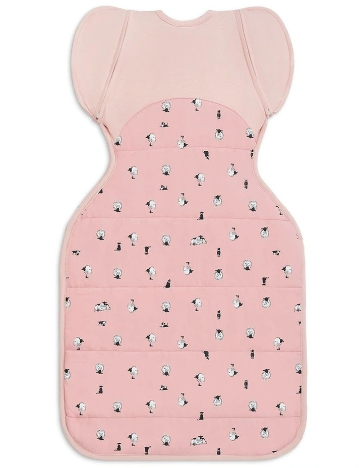 Swaddle Up 2-in-1 Transition Bag 2.5 TOG Organic Cotton Merino Lamb's Best Friend Rose image 2