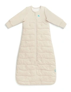 Sleep Bag Long Sleeve 3.5 TOG Quilted Cotton Moon Quilting Oatmeal