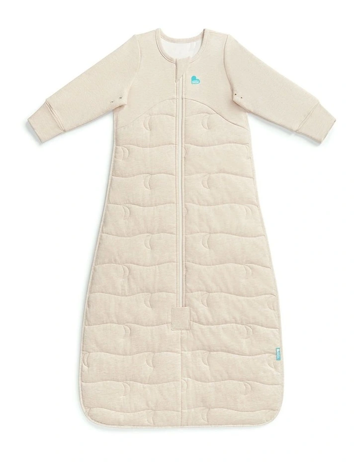 Sleep Bag Long Sleeve 3.5 TOG Quilted Cotton Moon Quilting Oatmeal image 1