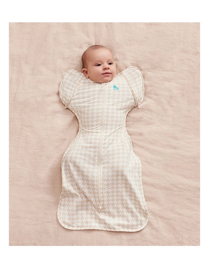 Swaddle Up 2-in-1 Transition Bag 1.0 TOG Original Cotton Houndstooth Tan image 2
