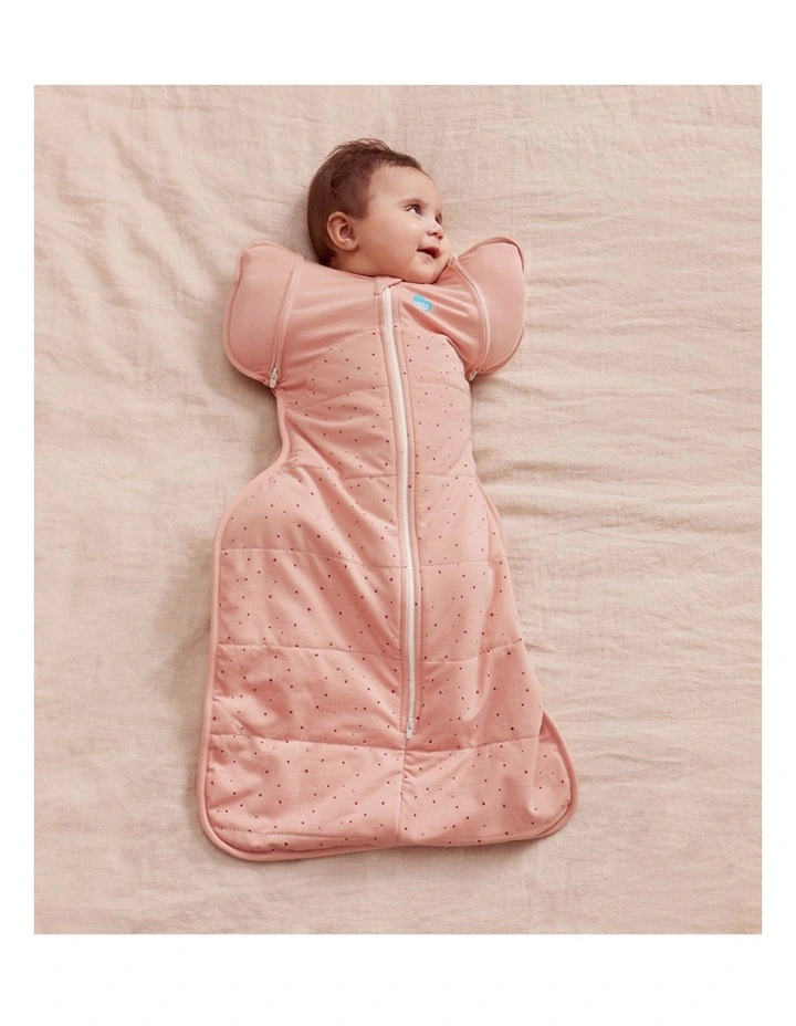 Swaddle Up 2-in-1 Transition Bag 2.5 TOG Quilted Cotton Pebbles Rose image 2