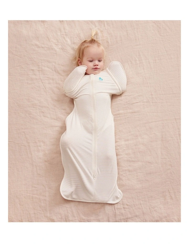 Swaddle Up 2-in-1 Transition Bag 0.2 TOG Cotton Breton Stripe Tan image 2