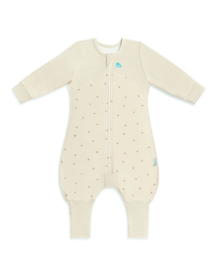 Sleep Suit Long Sleeve 1.5 TOG Cotton Fleece Twigs Oatmeal image 1