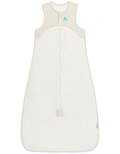 Sleep Bag Sleeveless 0.2 TOG Cotton Breton Stripe Tan