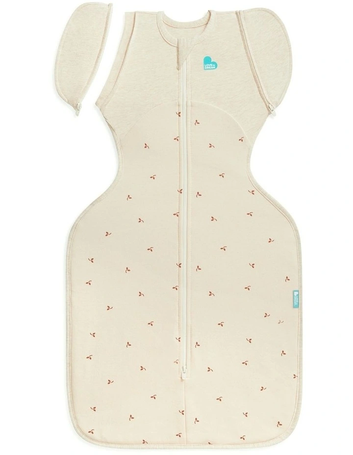 Swaddle Up 2-in-1 Transition Bag 1.5 TOG Cotton Fleece Twigs Oatmeal image 1