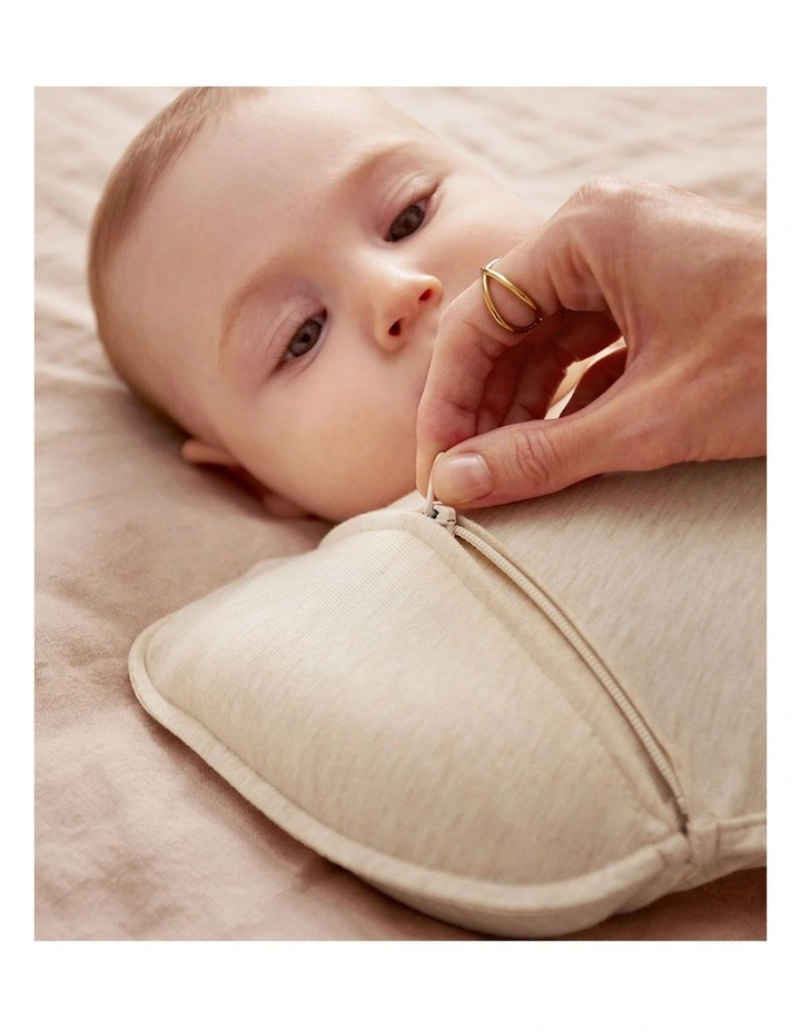 Swaddle Up 2-in-1 Transition Bag 1.5 TOG Cotton Fleece Twigs Oatmeal image 3