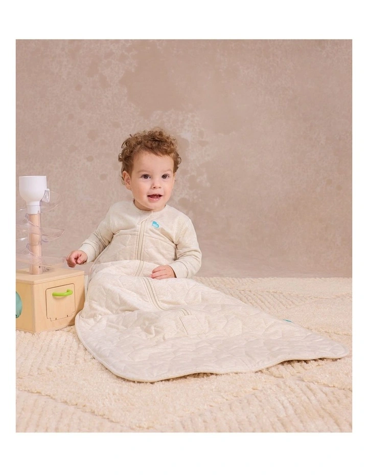 Sleep Bag Long Sleeve 2.5 TOG Quilted Cotton Starturn Quilted Oatmeal Marl image 2