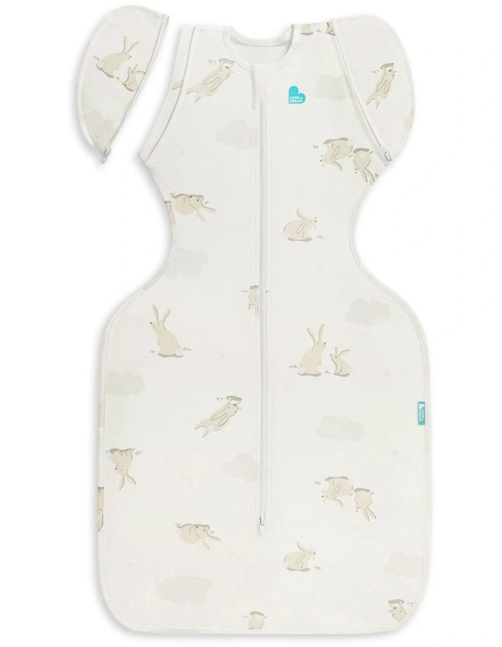 Swaddle Up 2-in-1 Transition Bag 1.0 TOG Original Cotton Cloud Bunnies White image 1