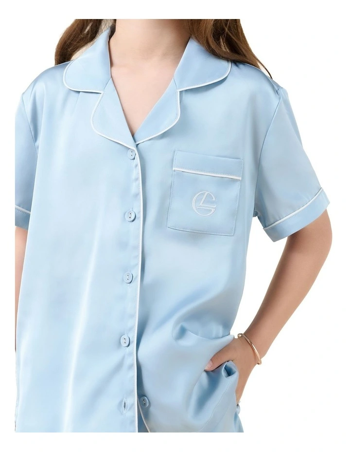 Mini Sonia Silky Satin Short PJ Set image 5