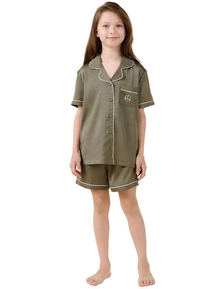 Mini Sonia Silky Satin Short PJ Set image 1