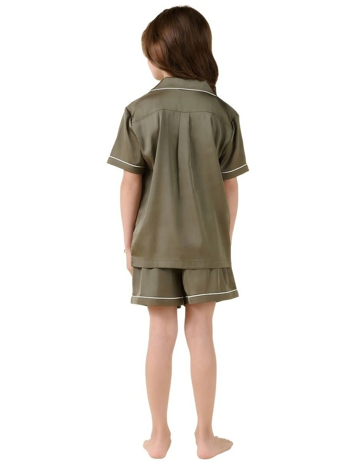 Mini Sonia Silky Satin Short PJ Set image 2