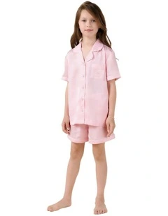 Mini Sonia Silky Satin Short PJ Set