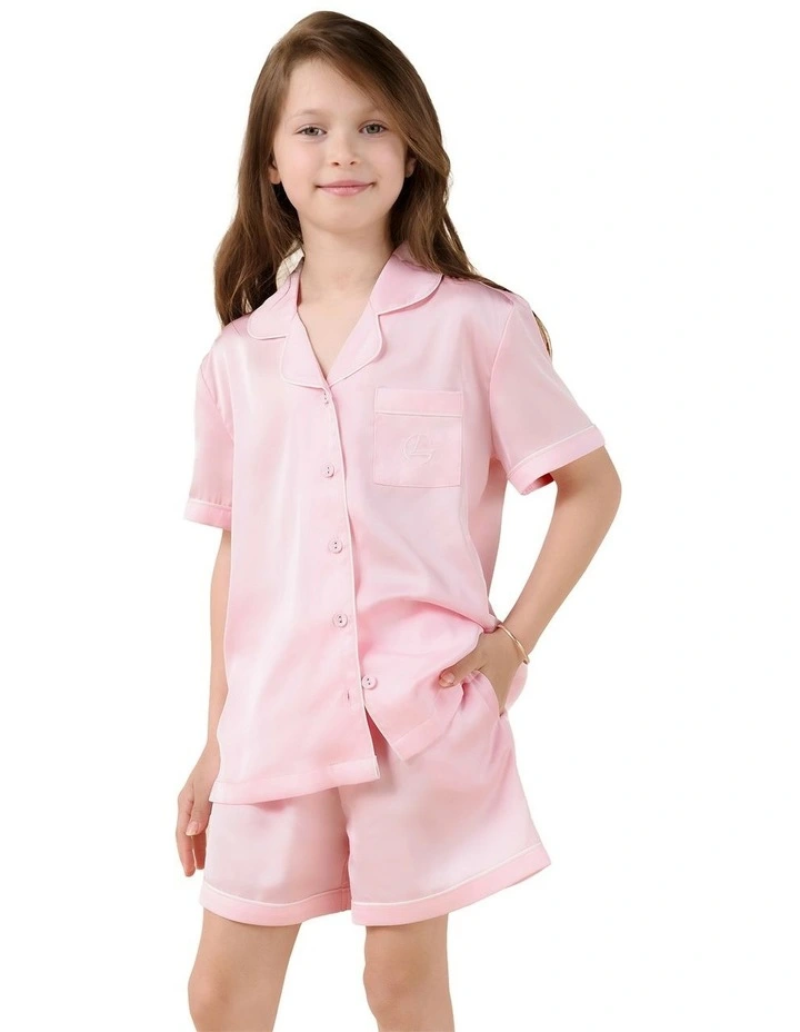Mini Sonia Silky Satin Short PJ Set image 4